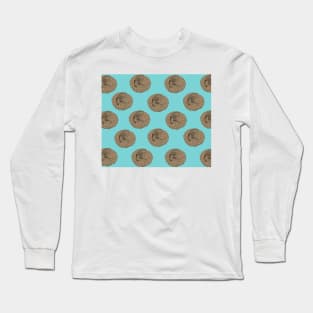 Curled Up Pangolin Illustration Long Sleeve T-Shirt